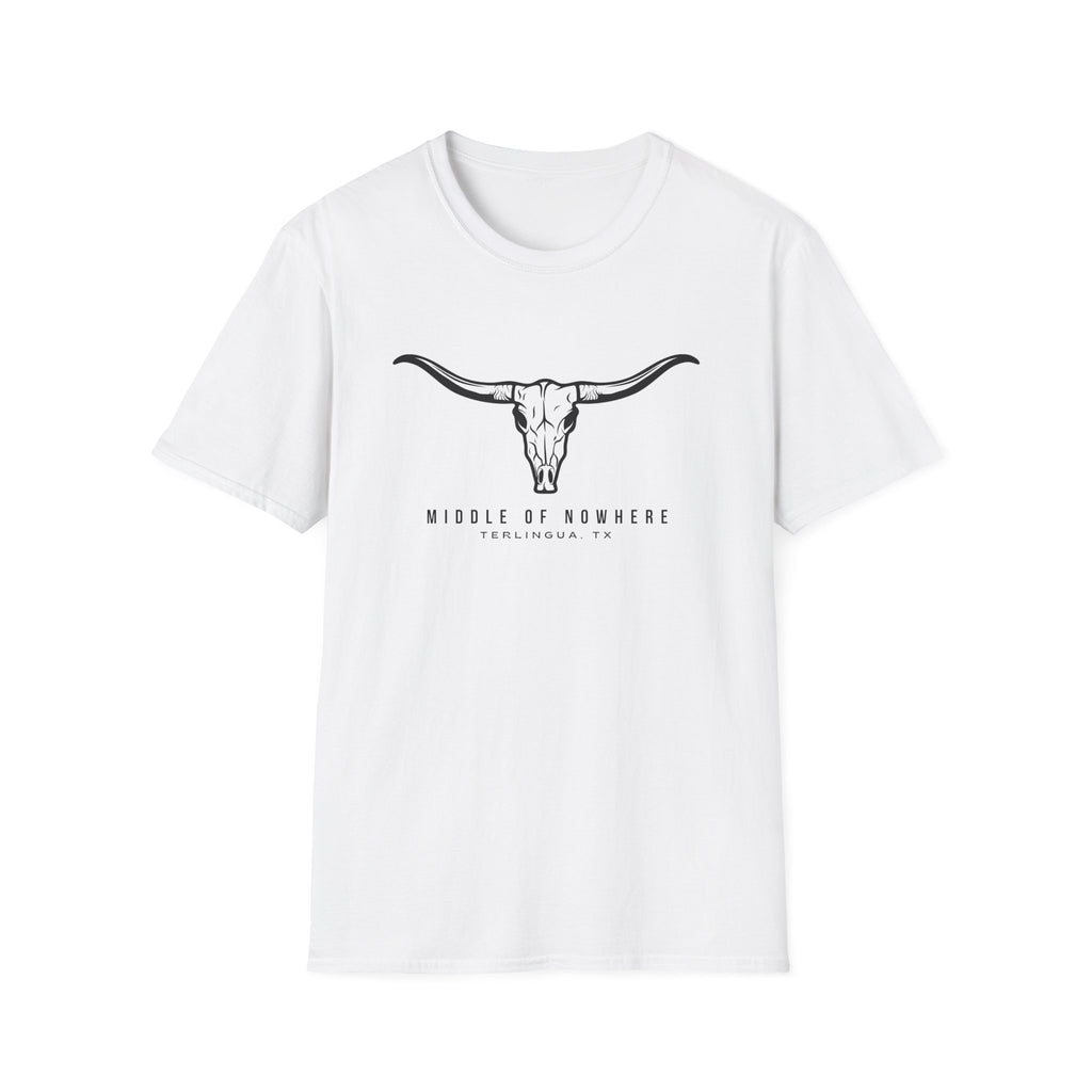 Middle of Nowhere Longhorn Terlingua T-Shirt, Unisex