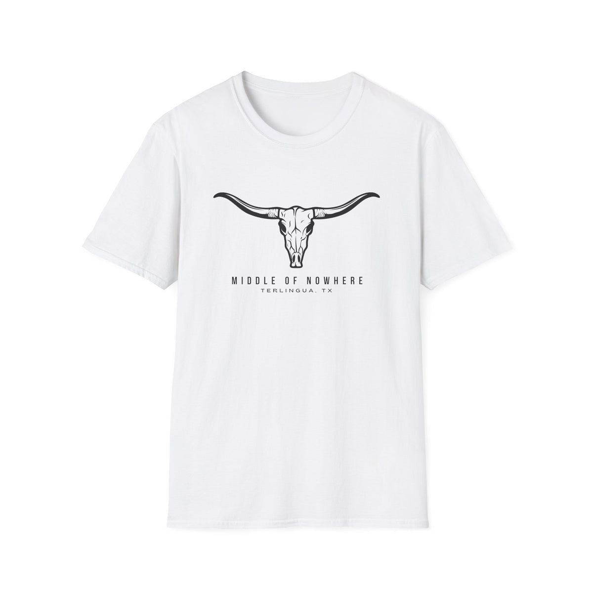 Middle of Nowhere Longhorn Terlingua T-Shirt, Unisex