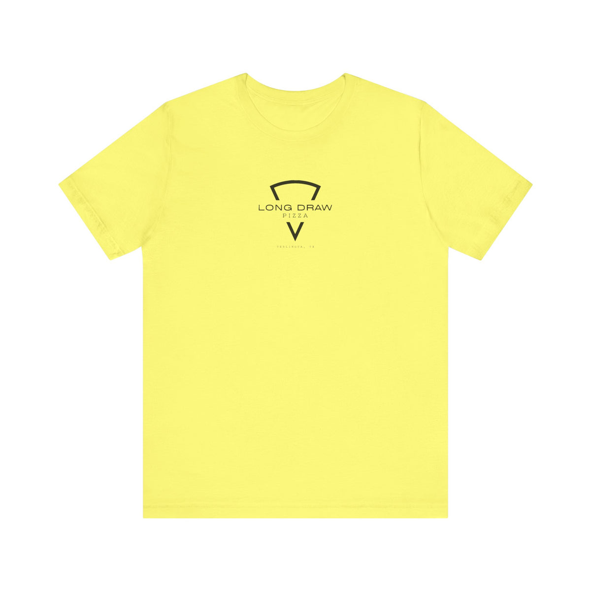 Long Draw Pizza Logo T-Shirt, Unisex