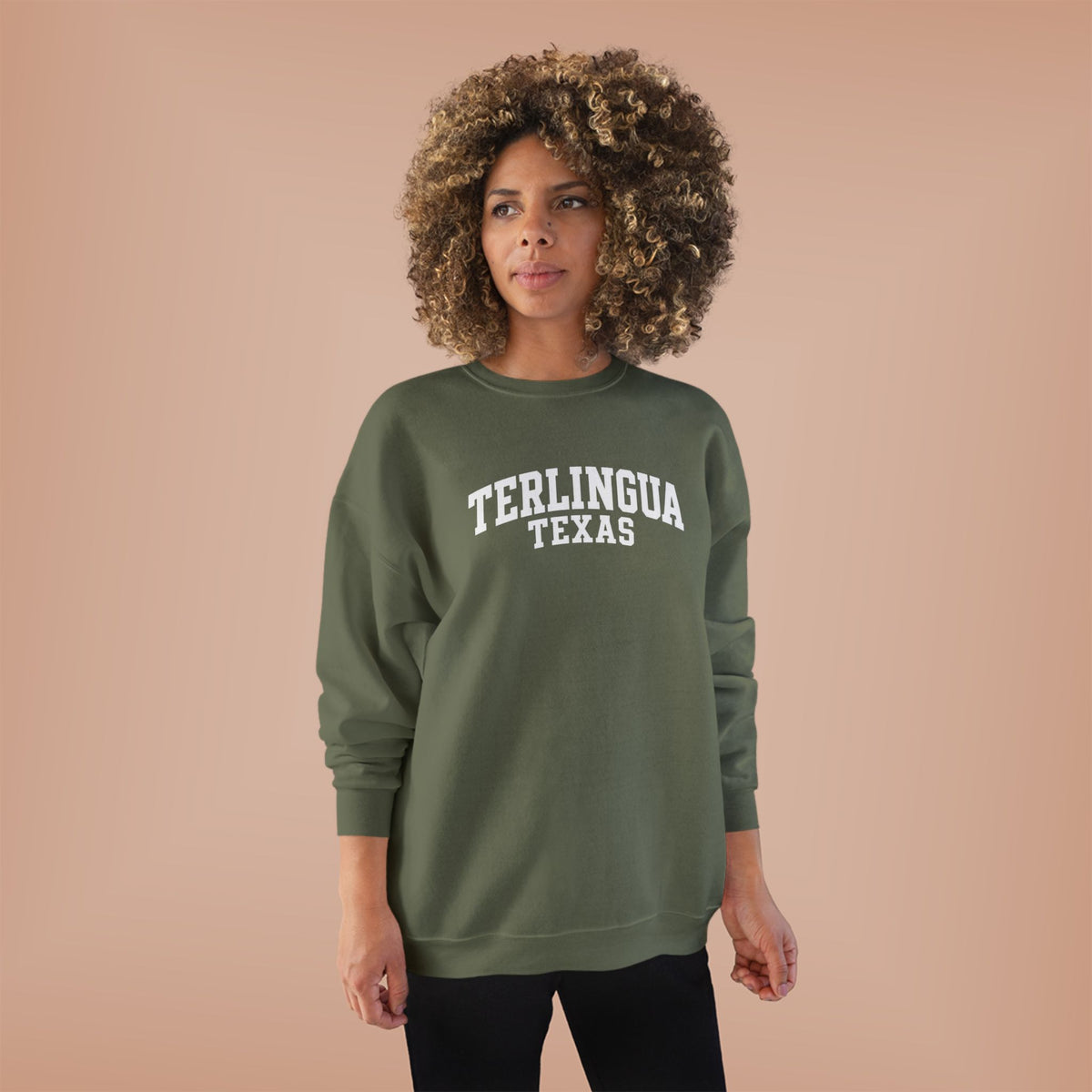 Terlingua Texas Crewneck Sweatshirt — Vintage Desert Town Pullover