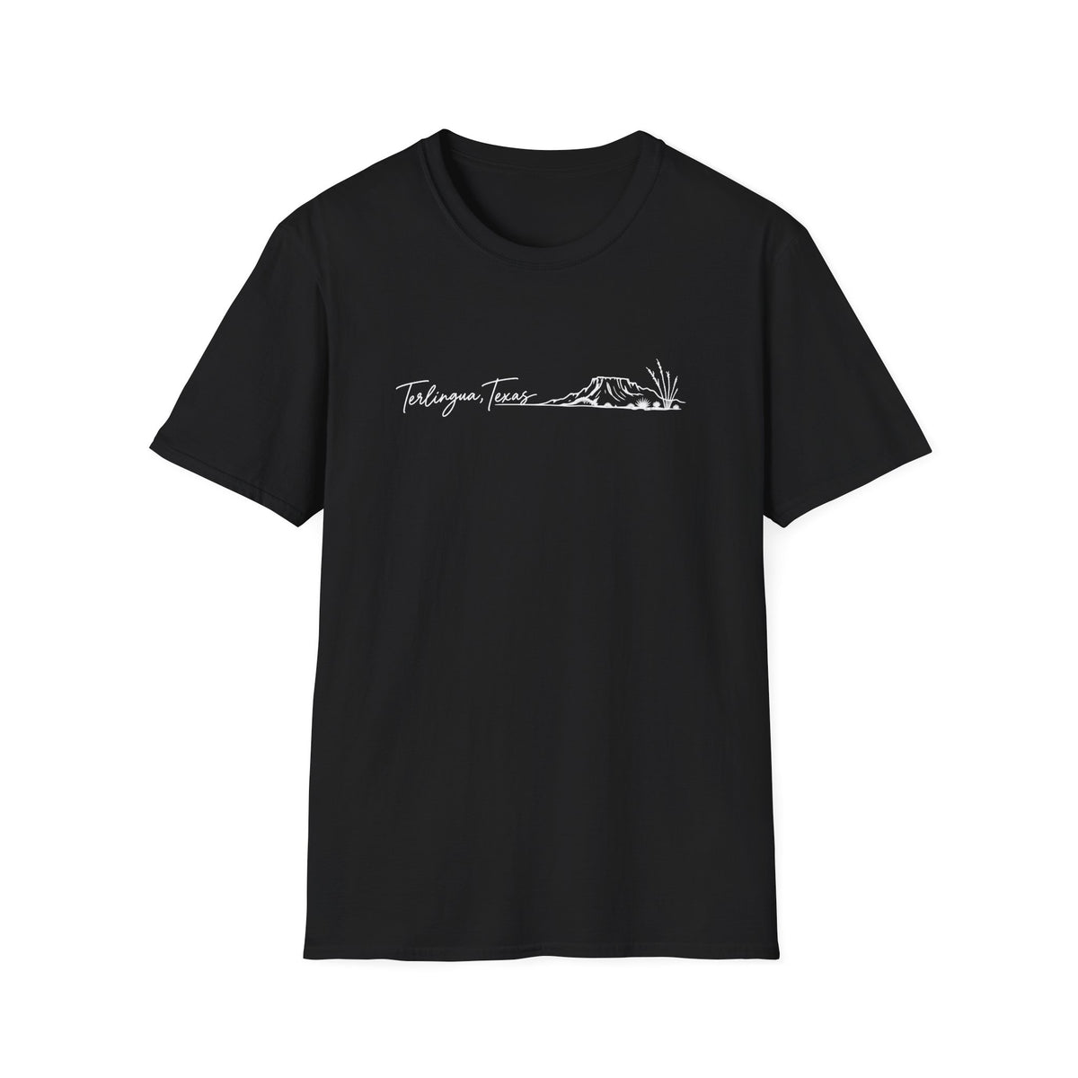 Terlingua, Texas Skyline T-Shirt, Desert Mountain Silhouette Tee, Unisex