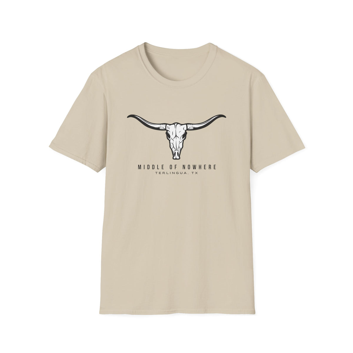 Middle of Nowhere Longhorn Terlingua T-Shirt, Unisex