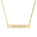 TERLINGUA Engraved Horizontal Bar Necklace