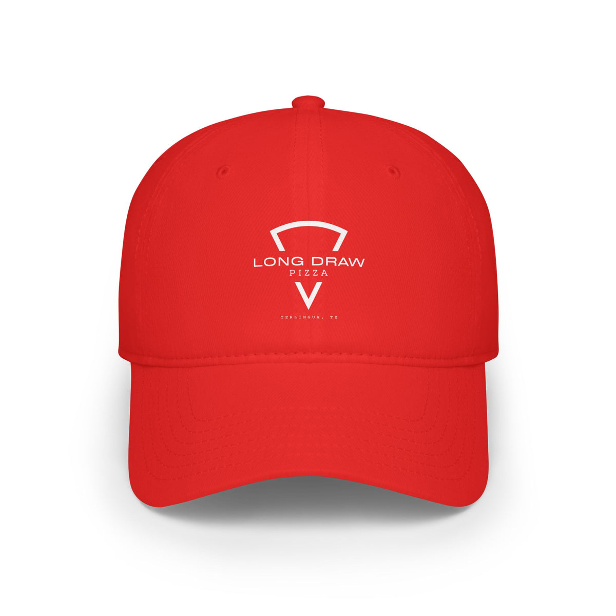 Long Draw Pizza Low Profile Baseball Cap, Unisex
