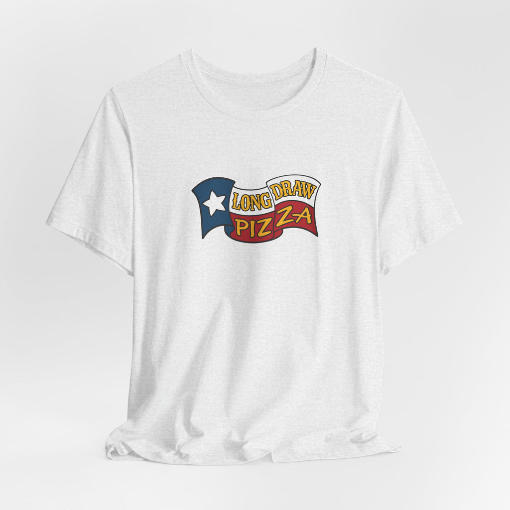 Long Draw Pizza Flag T‑Shirt, Unisex