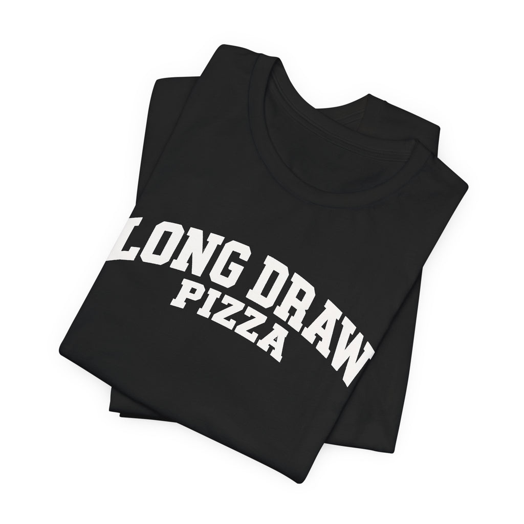 Long Draw Pizza University Unisex T-Shirt | Terlingua, Texas Collegiate Graphic Tee