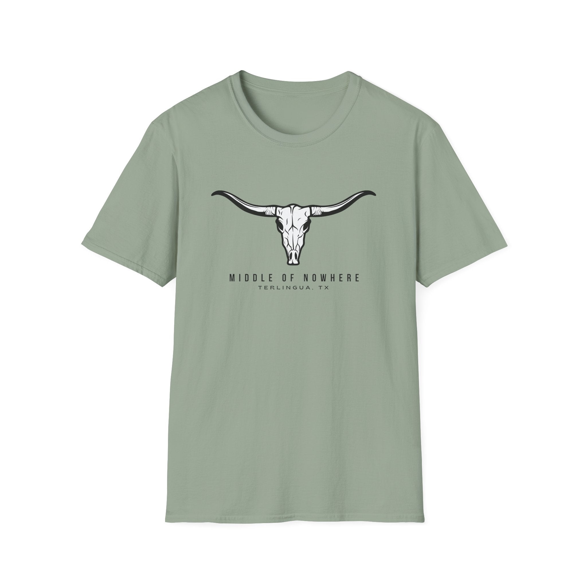 Middle of Nowhere Longhorn Terlingua T-Shirt, Unisex