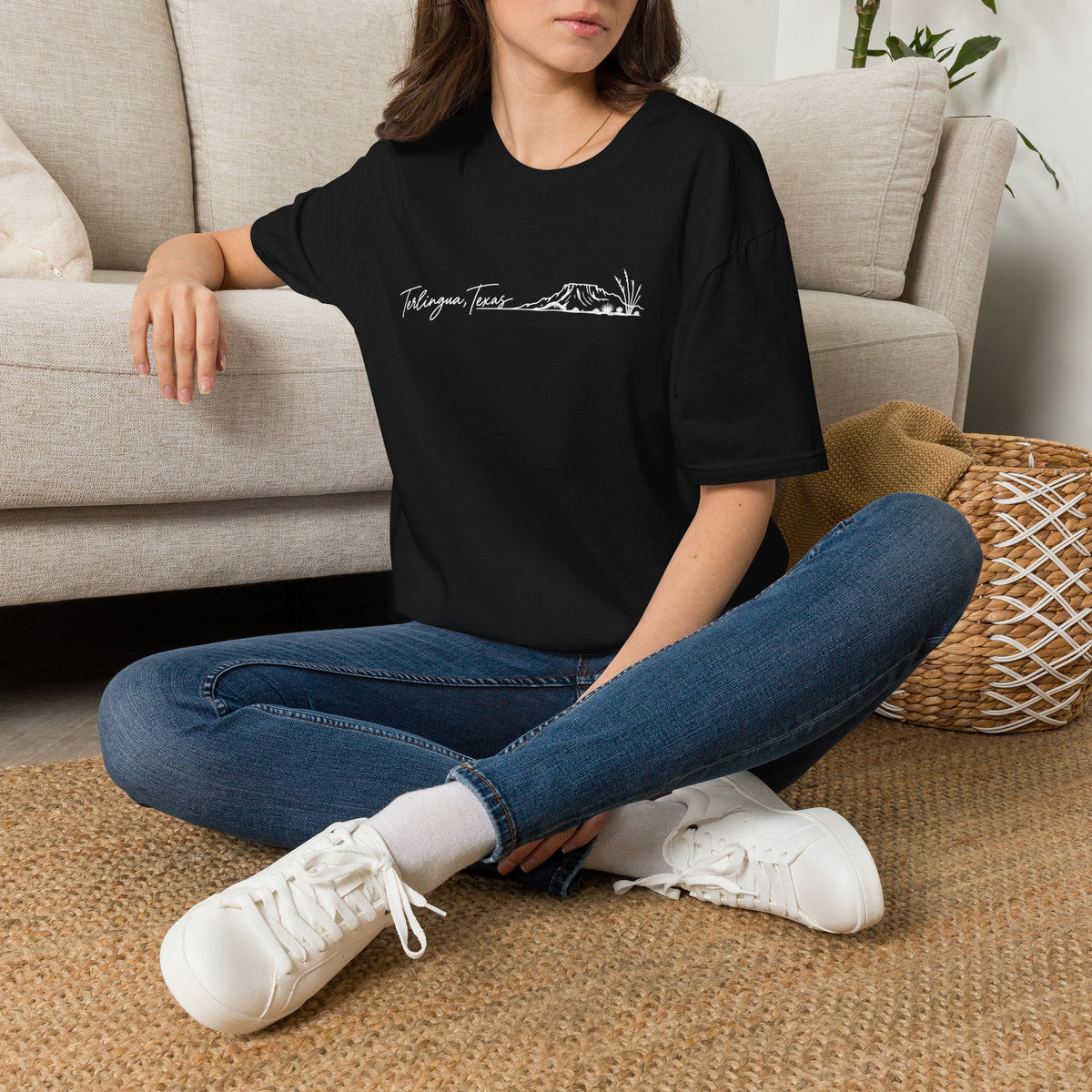 Terlingua, Texas Skyline T-Shirt, Desert Mountain Silhouette Tee, Unisex