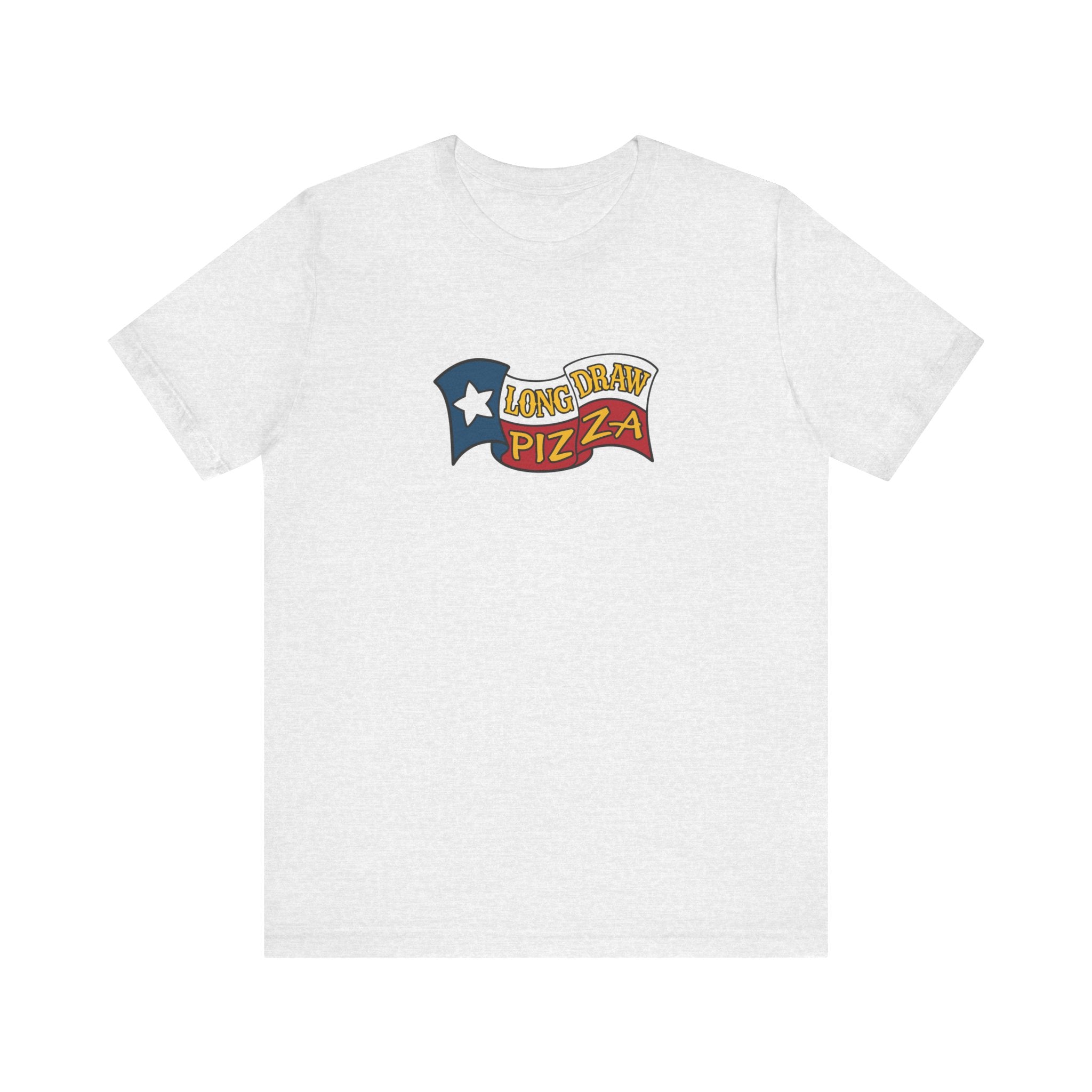 Long Draw Pizza Flag T‑Shirt, Unisex