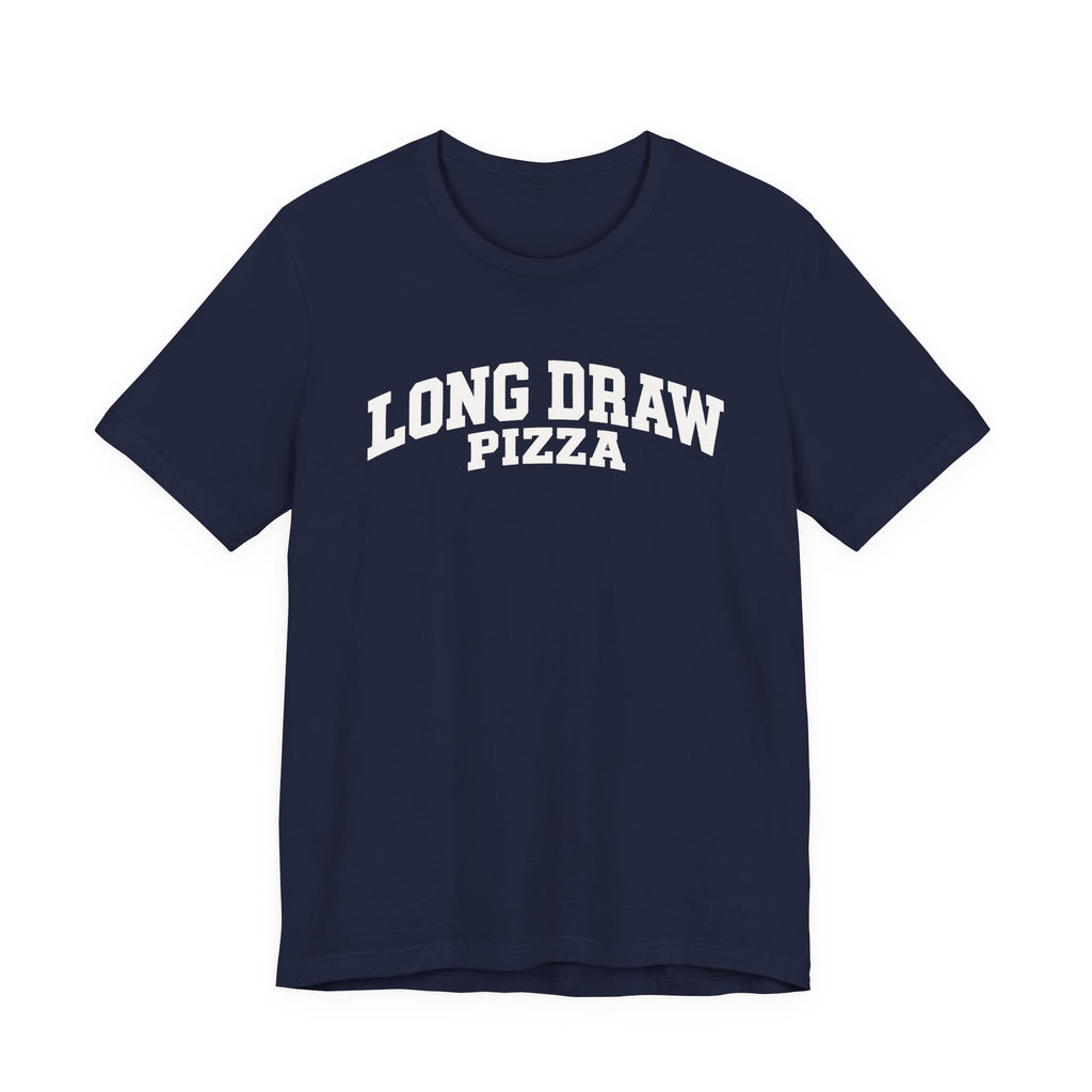 Long Draw Pizza University Unisex T-Shirt | Terlingua, Texas Collegiate Graphic Tee