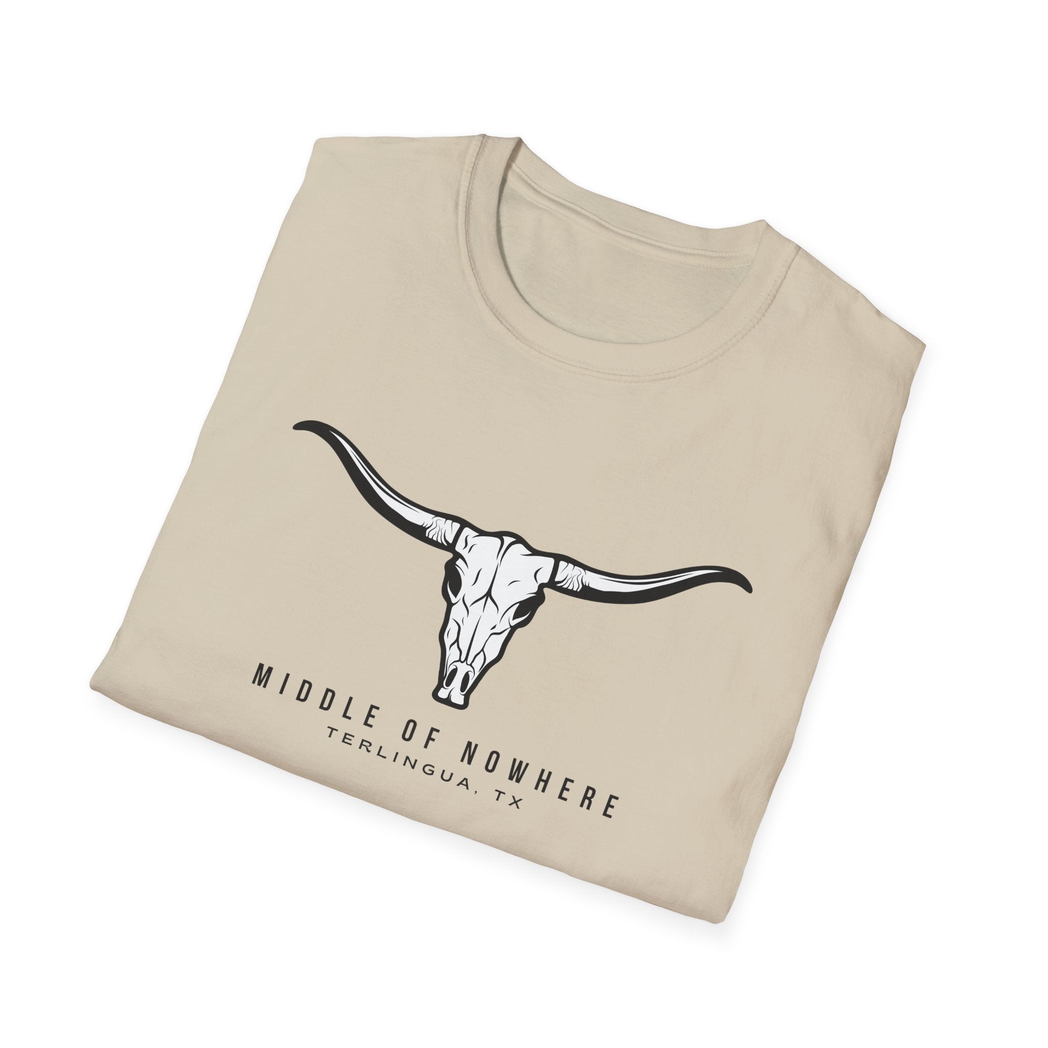 Middle of Nowhere Longhorn Terlingua T-Shirt, Unisex