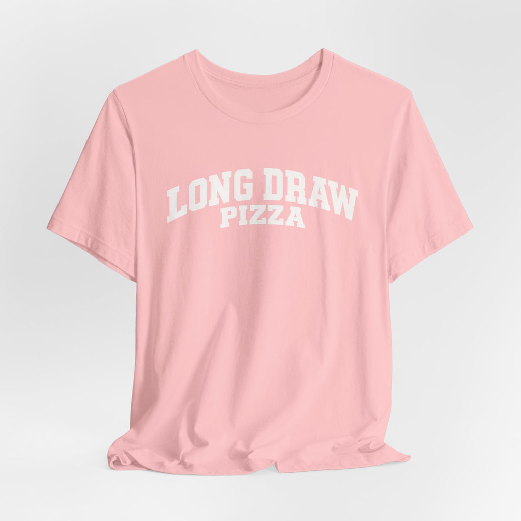 Long Draw Pizza University Unisex T-Shirt | Terlingua, Texas Collegiate Graphic Tee