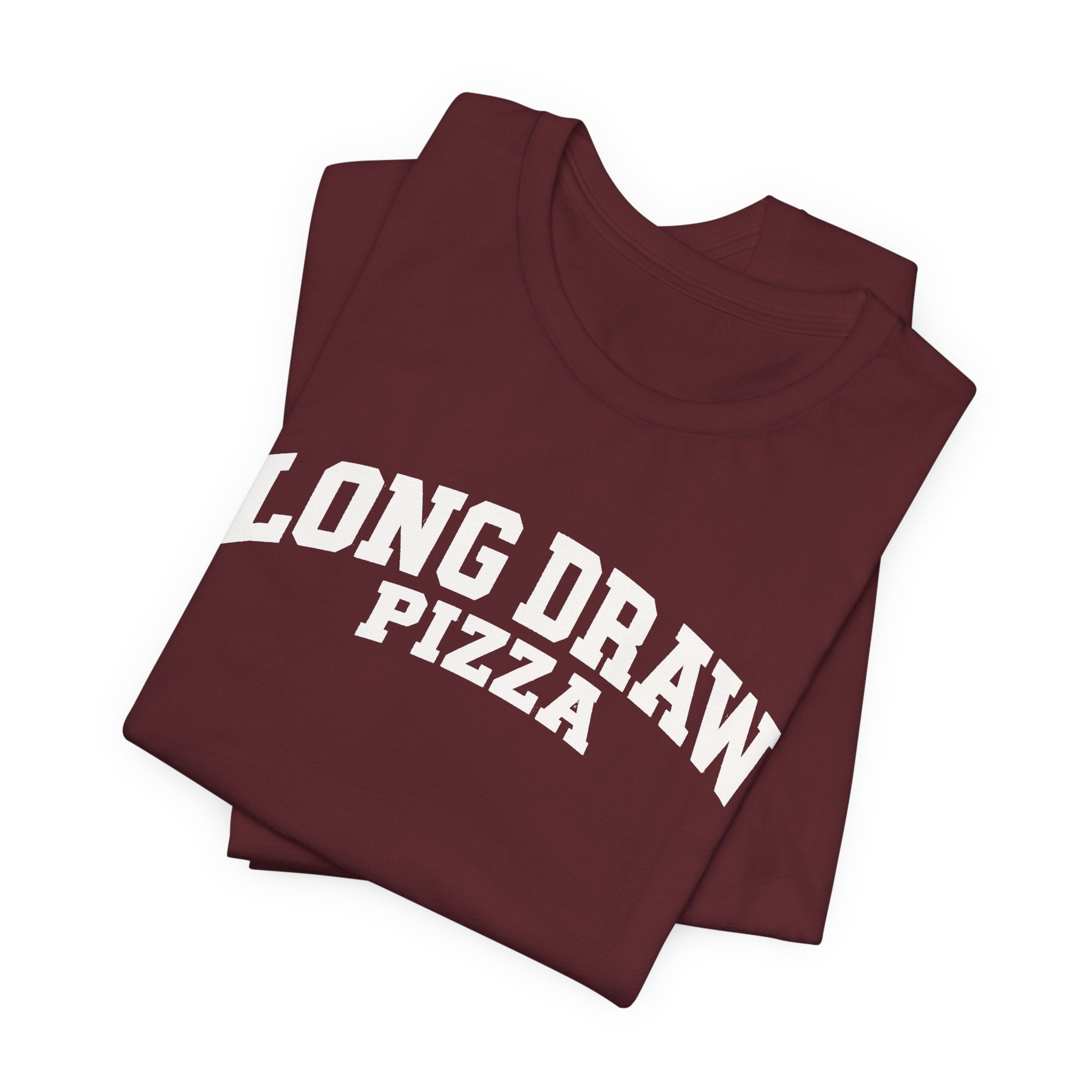Long Draw Pizza University Unisex T-Shirt | Terlingua, Texas Collegiate Graphic Tee