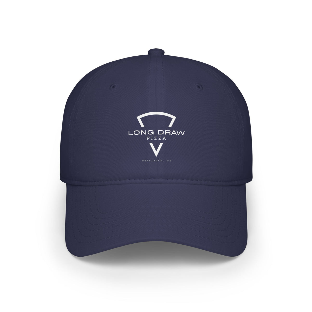 Long Draw Pizza Low Profile Baseball Cap, Unisex