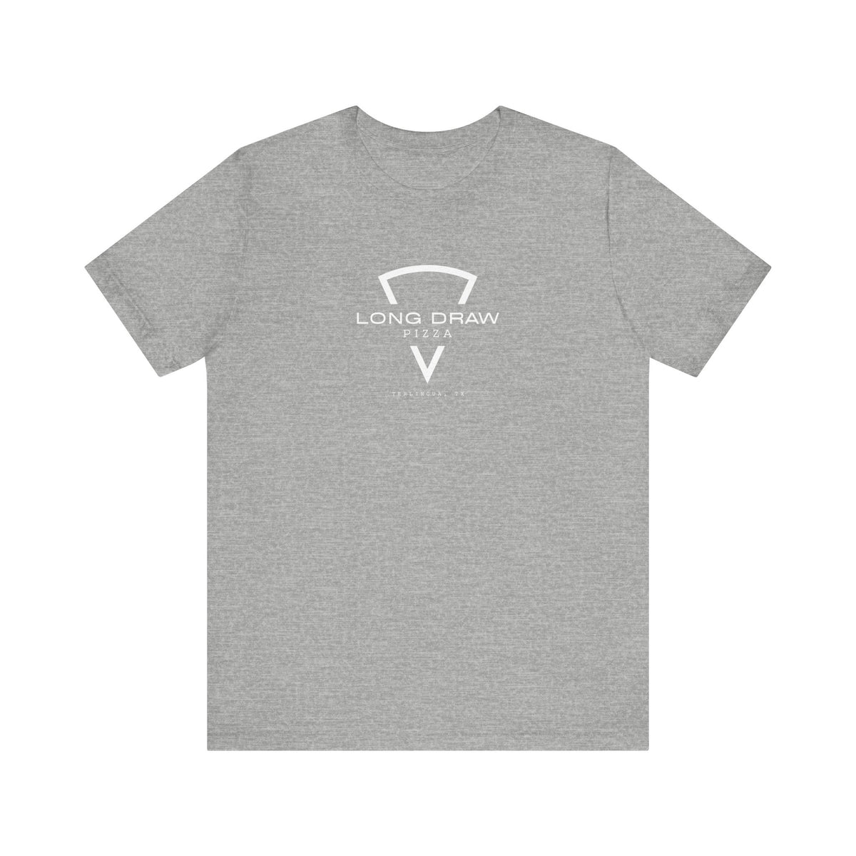 Long Draw Pizza Logo T-Shirt, Unisex