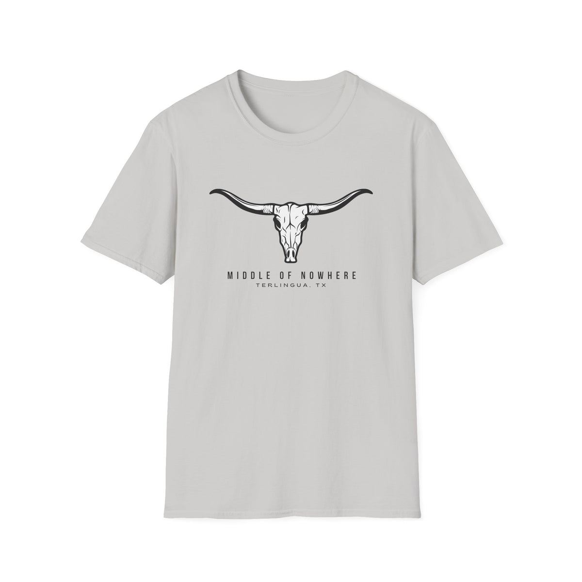Middle of Nowhere Longhorn Terlingua T-Shirt, Unisex