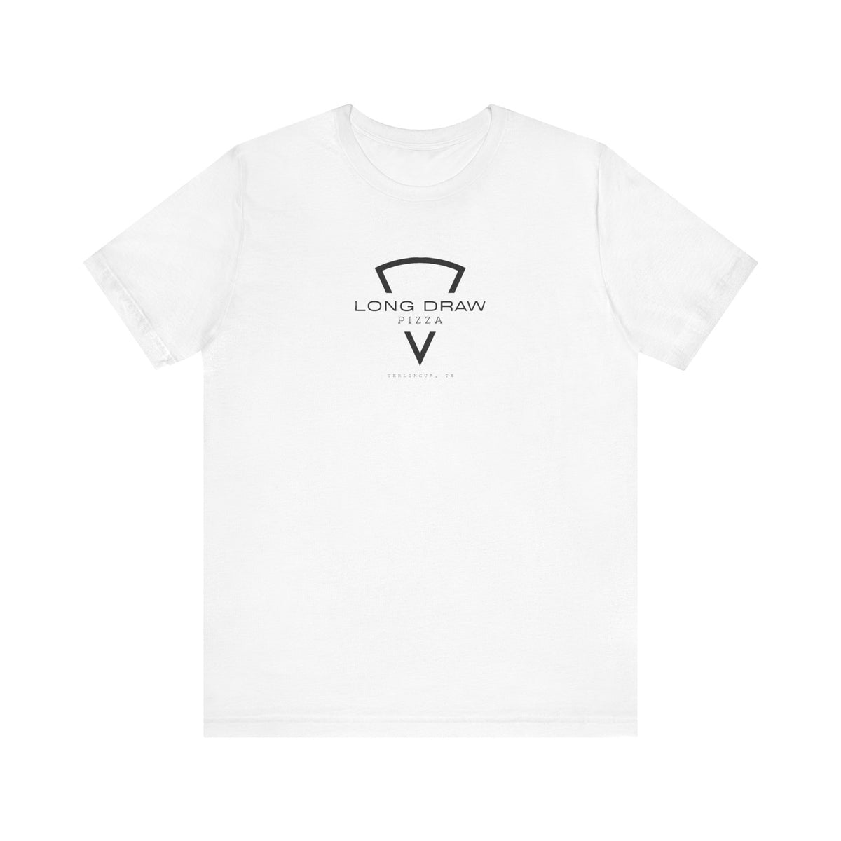 Long Draw Pizza Logo T-Shirt, Unisex